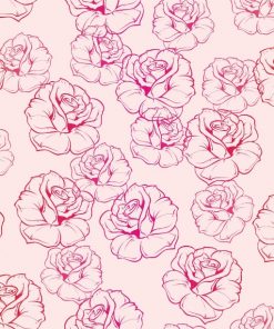 Abstract Pink Roses
